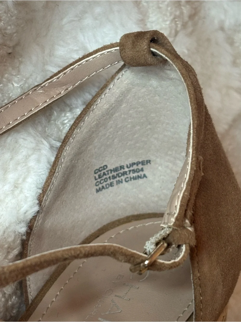 Charles By Charles David Women’s Tan Cork Platform Strappy Heels
